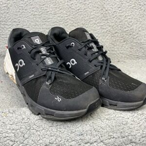 On Cloud Cloudflyer Athletic Shoes Mens 10.5 Black White Grey Running Walking